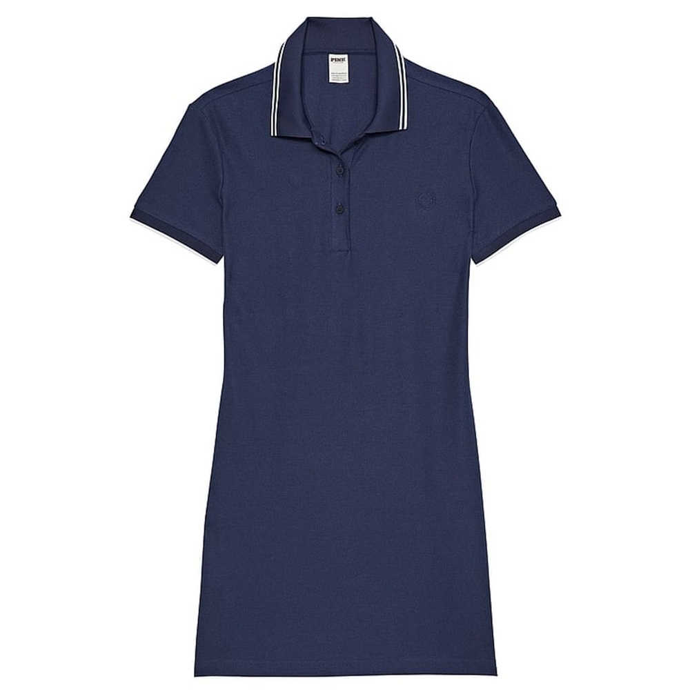 VICTORIA SECERT PINK POLO DRESS - NAVY SIZE LARGE (NEW WITH TAGS) A18